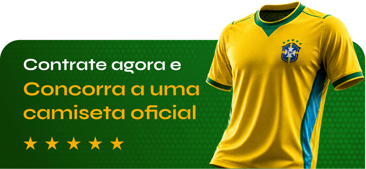 Contrate agora e concorra uma camisa oficial da Seleção